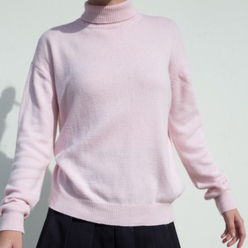 Brandy light pink turtle neck